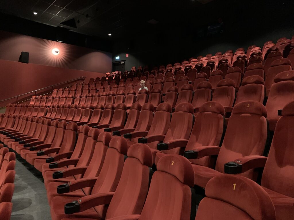 Empty movie theater